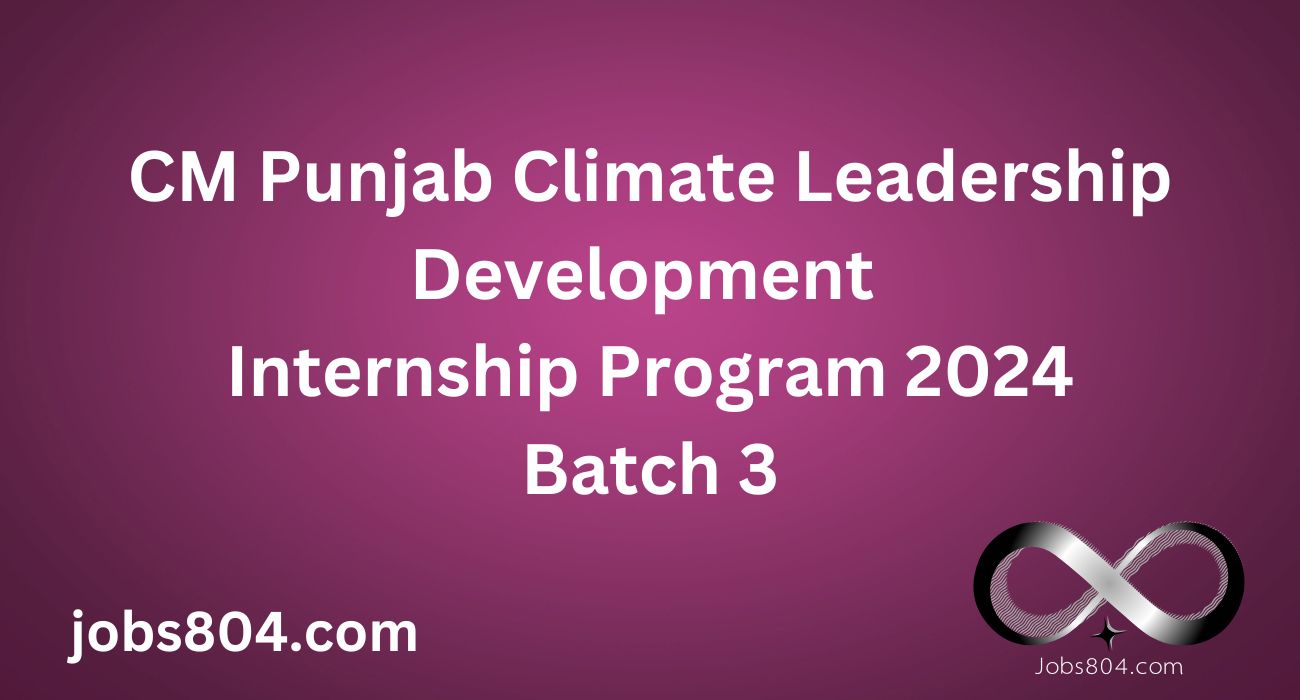 Climate Leadership Development Internship Program 2024